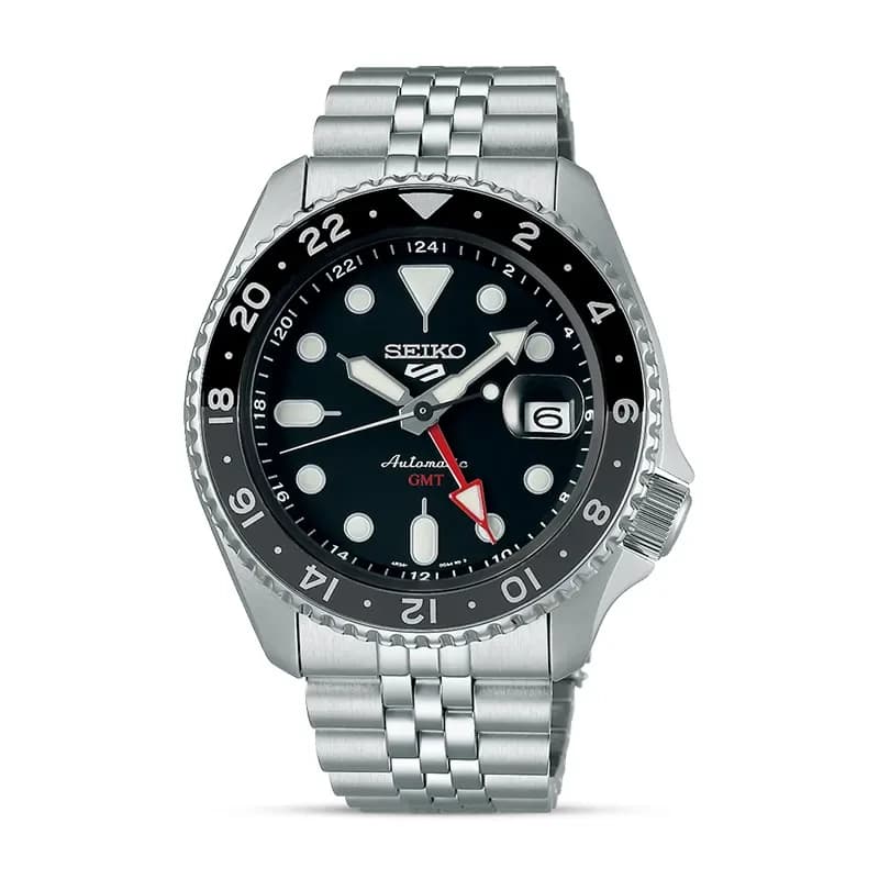Seiko 5 Sports GMT Black Grape Dial Men’s Watch | SSK001K1