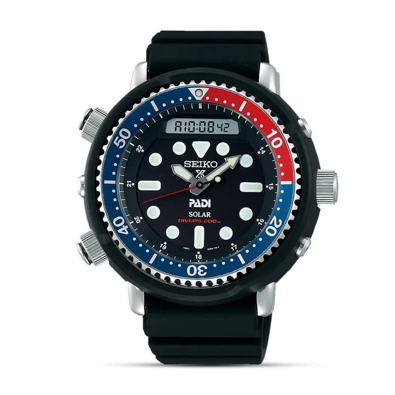 Seiko Prospex Solar PADI Arnie Black Dial Men's Watch | SNJ027P1
