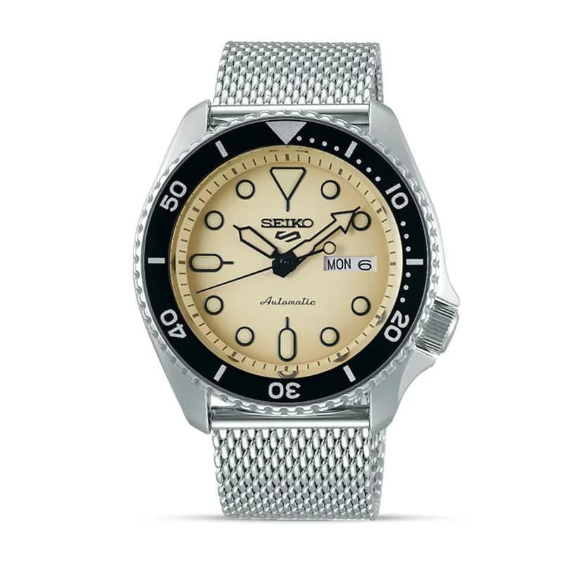 Seiko 5 Sports SKX Suits Style Beige Dial Men's Watch | SRPD67K1