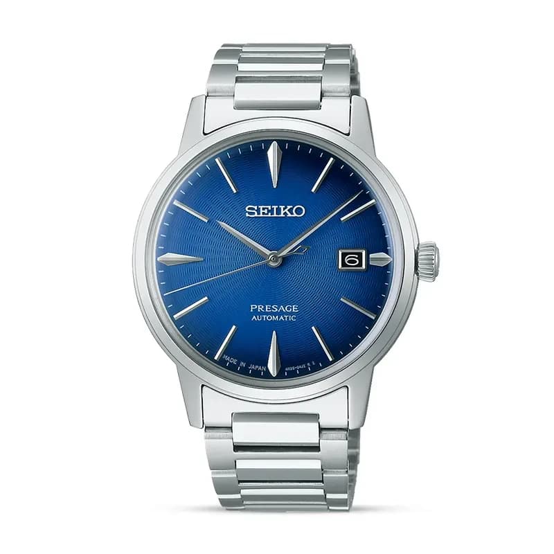 Seiko Presage Cocktail Time 'The Aviation' Blue Dial Men's Watch | SRPJ13J1