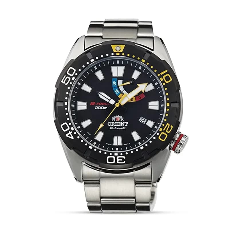 Orient M-Force Black Dial Men's Watch | SEL0A001B0