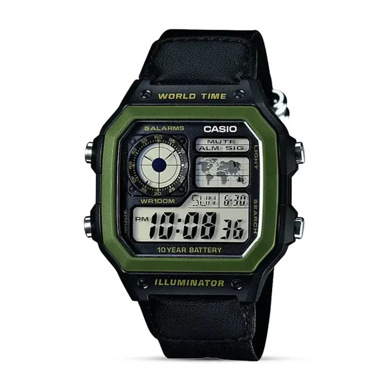 Casio Youth AE-1200WHB-1BV Digital Grey Dial Men's Watch
