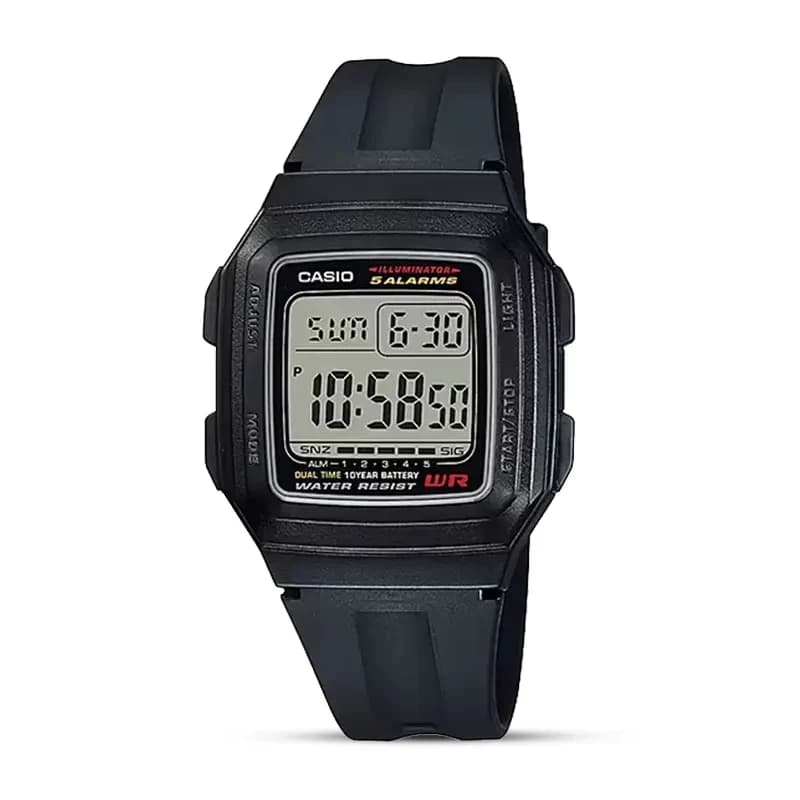 Casio F-201WA-1ADF Digital Grey Dial Men's Watch