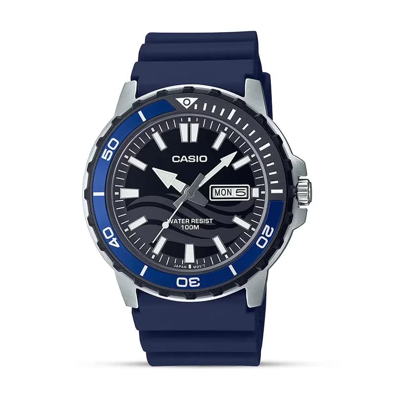 Casio Enticer MTD-125-2AV Black Dial Men's Watch