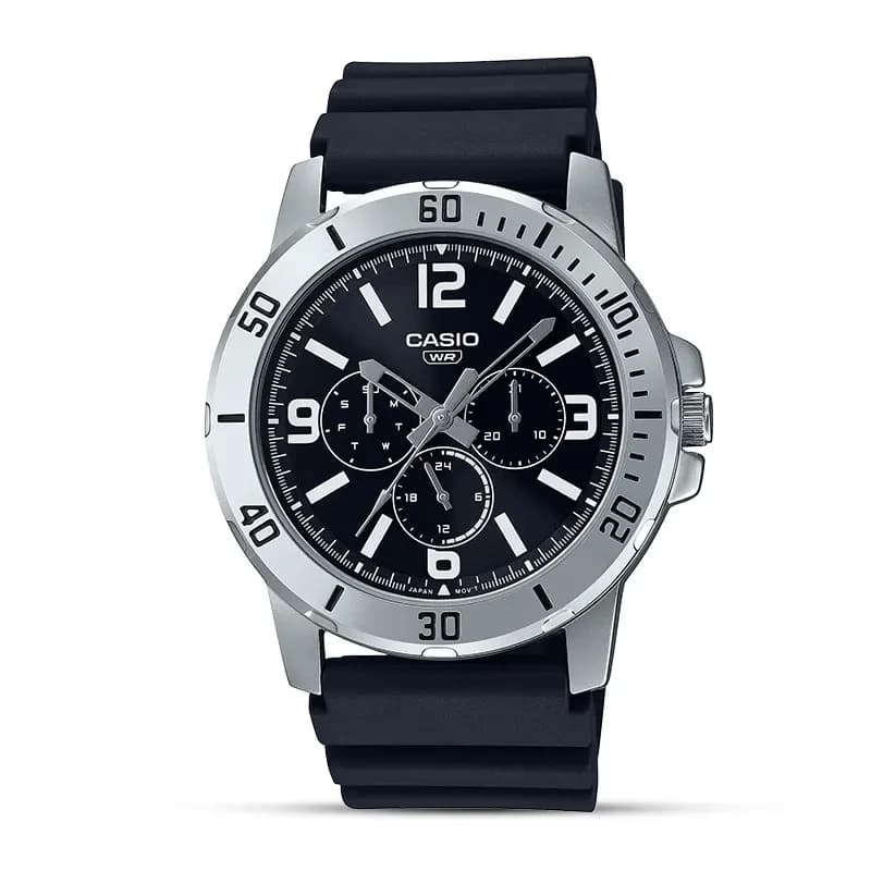Casio MTP-VD300-1BUDF Chronograph Black Dial Men’s Watch