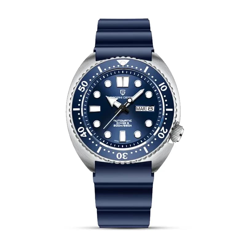 Pagani Design PD-1696 Turtle Blue Strap Automatic Men's Watch