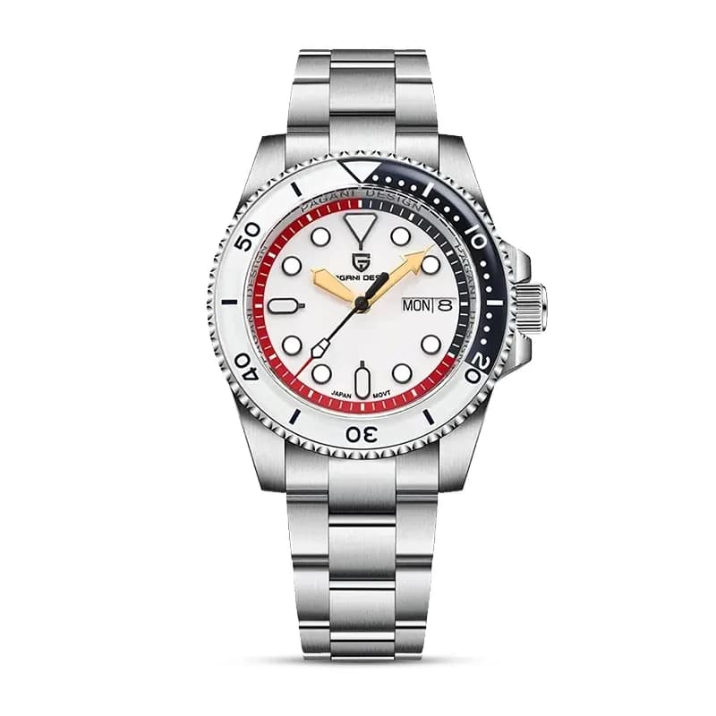 Pagani Design PD-1726 Day-Date White Dial Men's Watch
