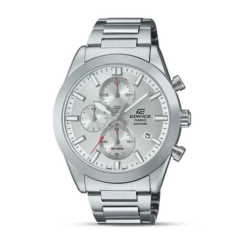 Casio Edifice Chronograph Silver Dial Men's Watch | EFR-710D-7AV