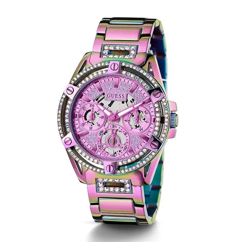 Guess Queen Iridescent Multi-function Ladies Watch | GW0464L4