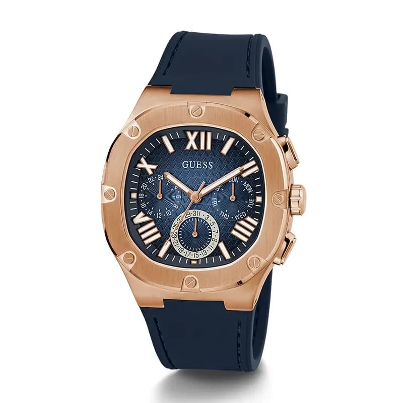 Guess Headline Multifunction Navy Blue Dial Men’s Watch | GW0571G2