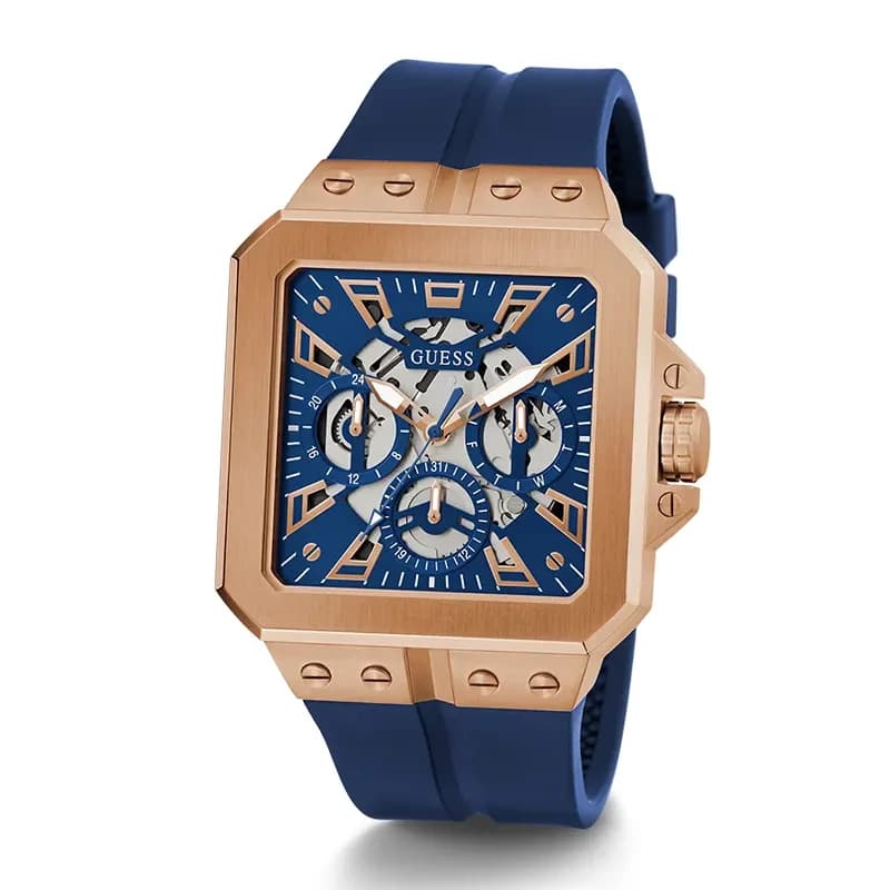 Guess Leo Multifunction Blue Dial Men’s Watch | GW0637G3