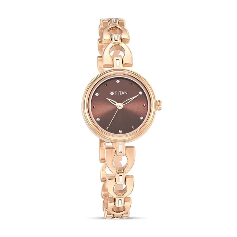 Titan Lagan Brown Dial Dial Ladies Watch | 2601WM04