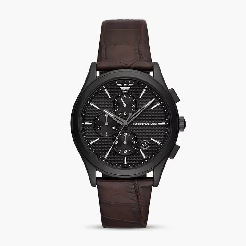 Emporio Armani Paolo Chronograph Black Dial Men's Watch | AR11549