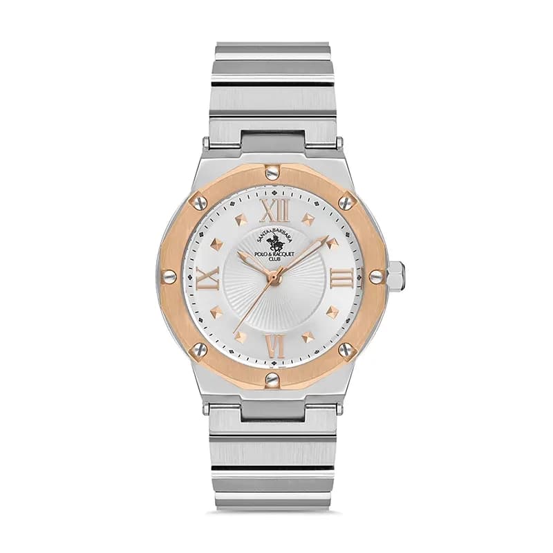 Santa Barbara Polo & Racquet Club White Dial Ladies Watch | SB.1.10406-3