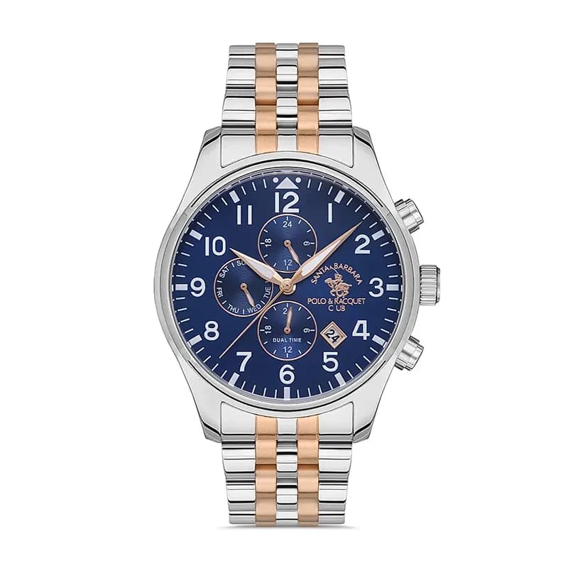 Santa Barbara Polo & Racquet Club Blue Dial Men's Watch | SB.1.10396-4
