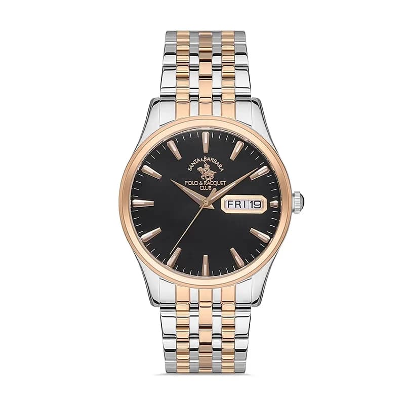 Santa Barbara Polo & Racquet Club Black Dial Men's Watch | SB.1.10421-4