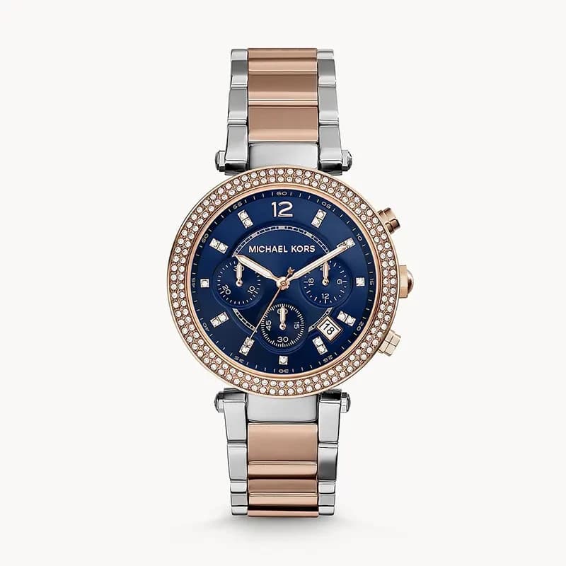Michael Kors Parker Chronograph Two-tone Ladies Watch | MK6141
