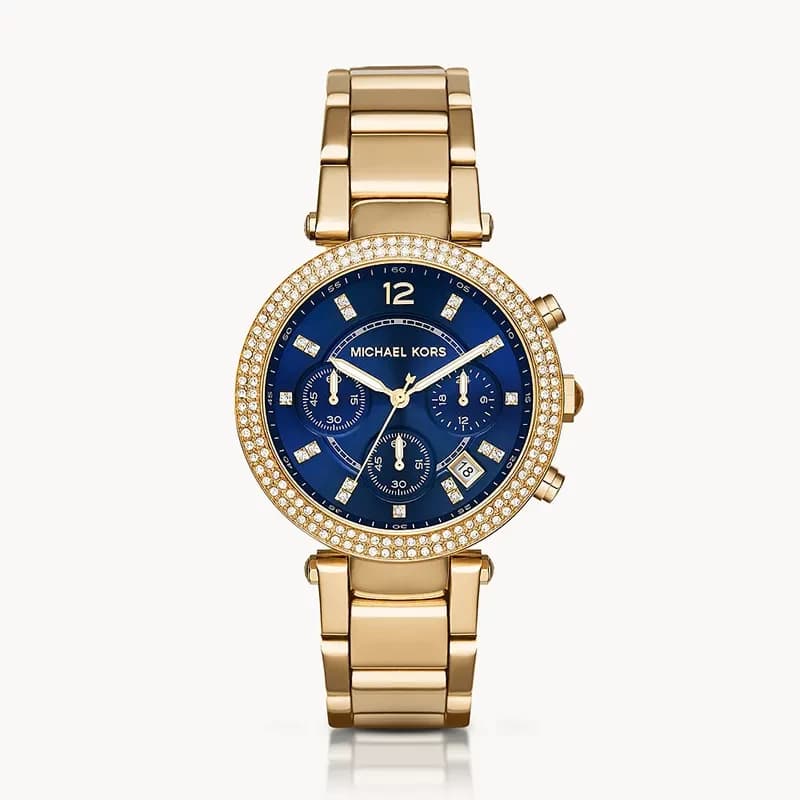 Michael Kors Parker Chronograph Blue Dial Ladies Watch | MK6262