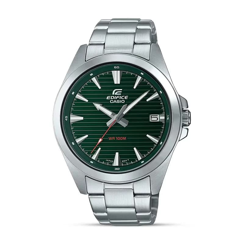 Casio Edifice EFV-140D-3AV Green Dial Men's Watch