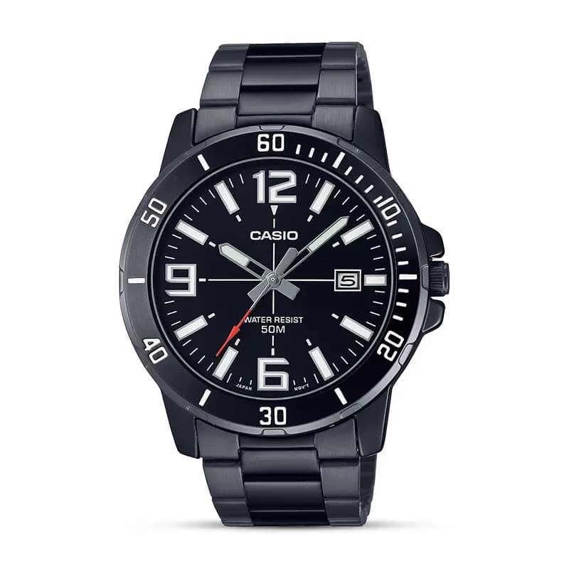 Casio Enticer MTP-VD01B-1BV Black Dial Men's Watch