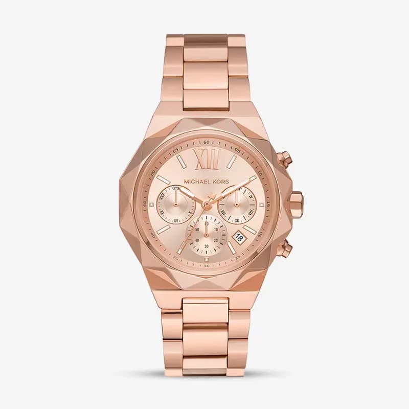 Michael Kors Raquel Chronograph Rose Gold-Tone Ladies Watch | MK4688