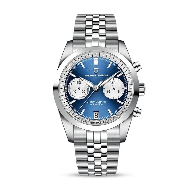 Pagani Design PD-1775 Mecha-Quartz Chronograph Blue Dial Men's Watch