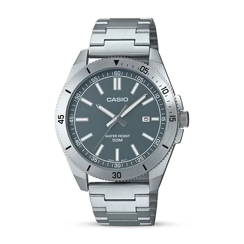 Casio Enticer MTP-B155D-3EV Grey Dial Men's Watch