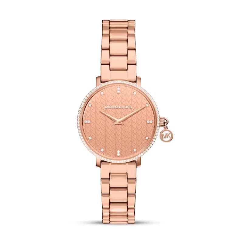 Michael Kors Mini Pyper Rose Gold-Tone Ladies Watch | MK7573
