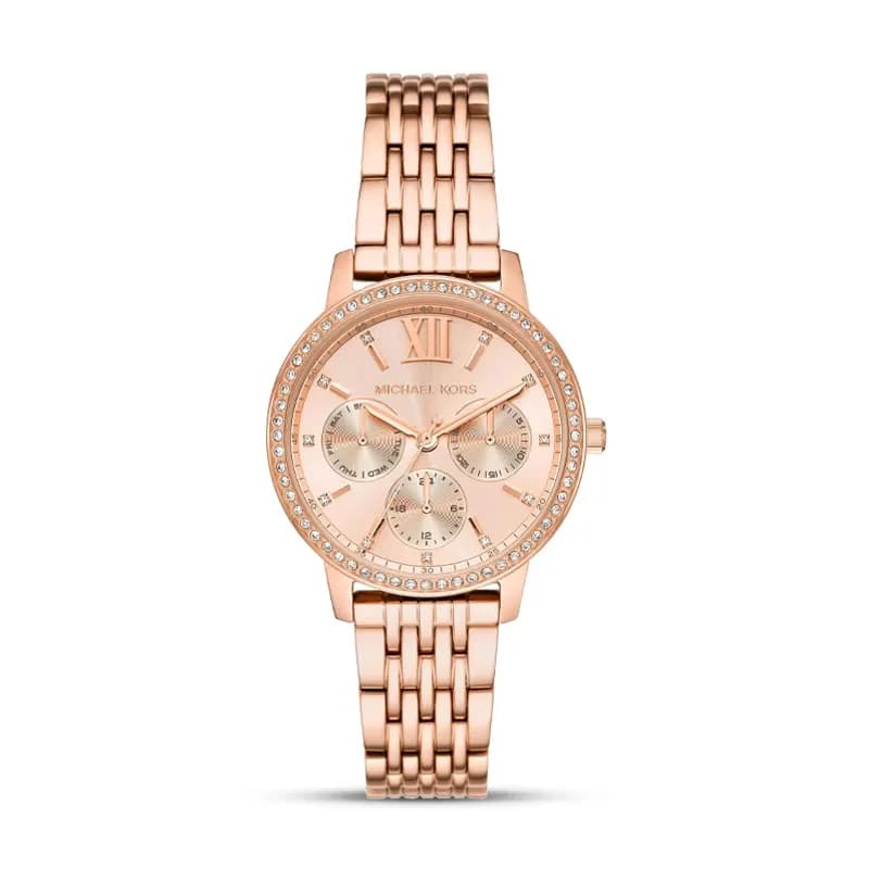 Michael Kors Melissa Pavé Rose Gold-Tone Ladies Watch | MKO1081