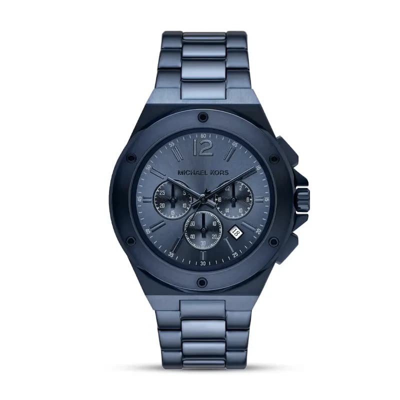 Michael Kors Lennox Chronograph Blue Dial Men's Watch | MKO1235