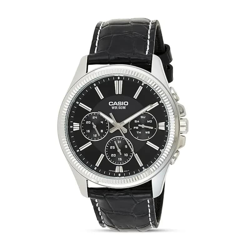 Casio Enticer MTP-1375L-1AV Black Dial Men's Watch