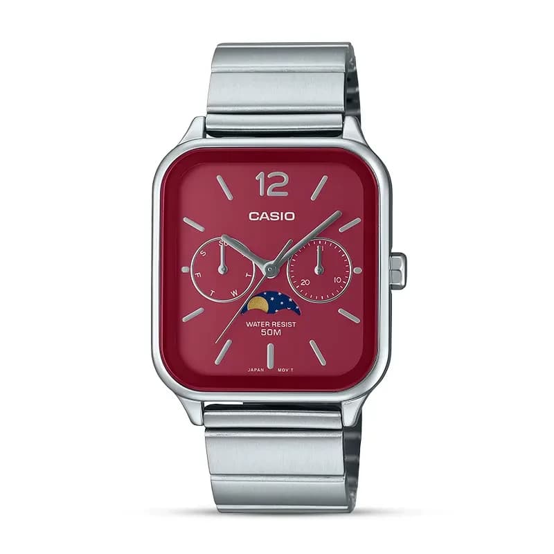 Casio Enticer MTP-M305D-4AV Red Dial Men's Watch