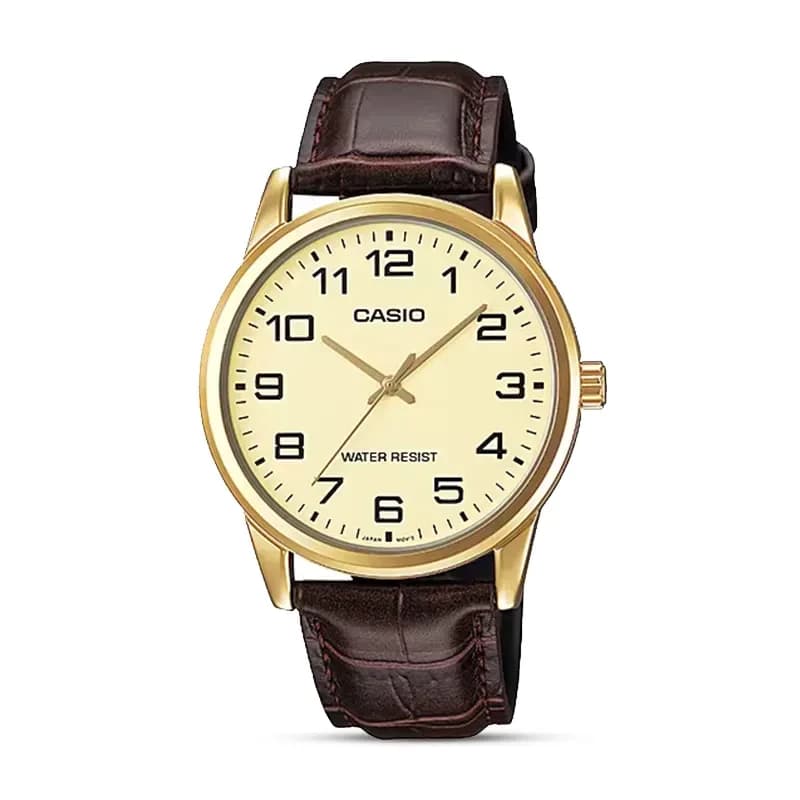 Casio Enticer MTP-V001GL-9B Gold Dial Men's Watch