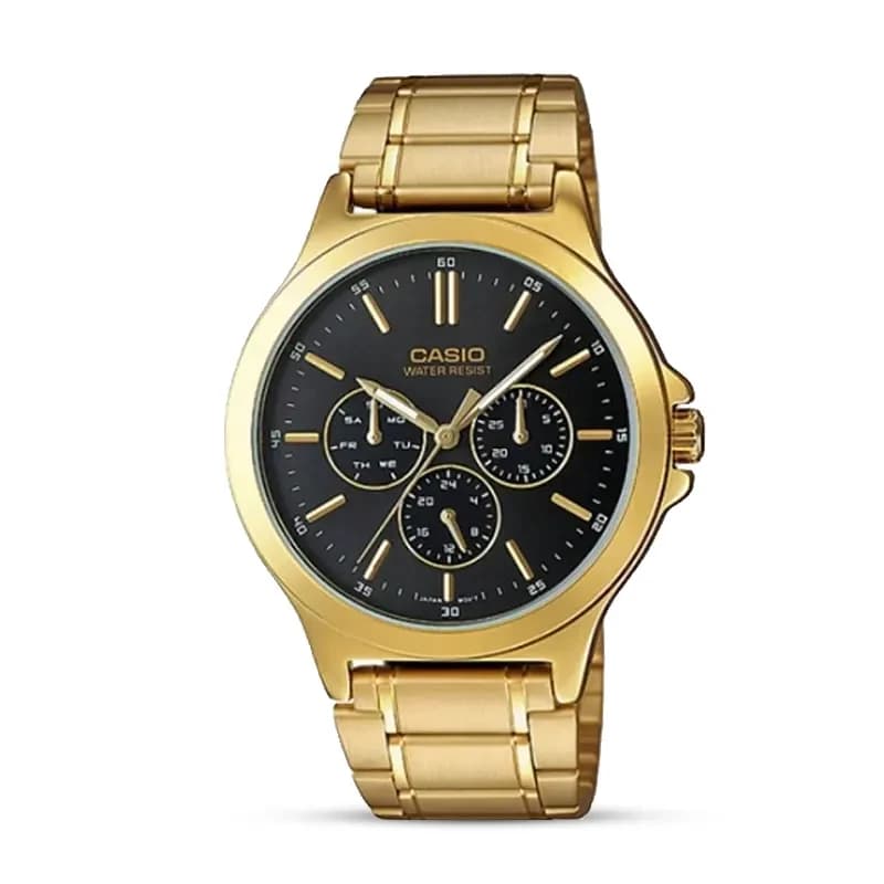 Casio MTP-V300G-1A Black Dial Men's Watch