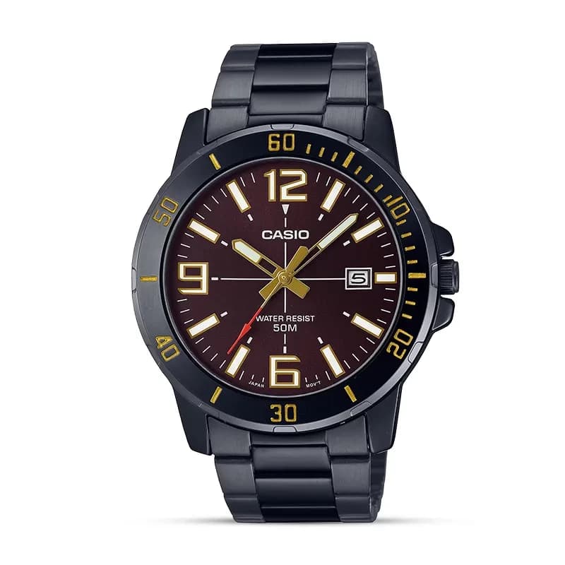 Casio MTP-VD01B-5BV Sporty Brown Dial Men's Watch