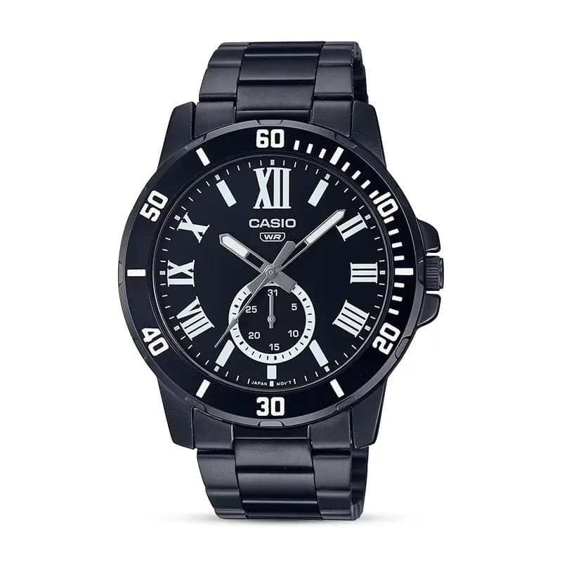 Casio Enticer MTP-VD200B-1B Black Dial Men's Watch