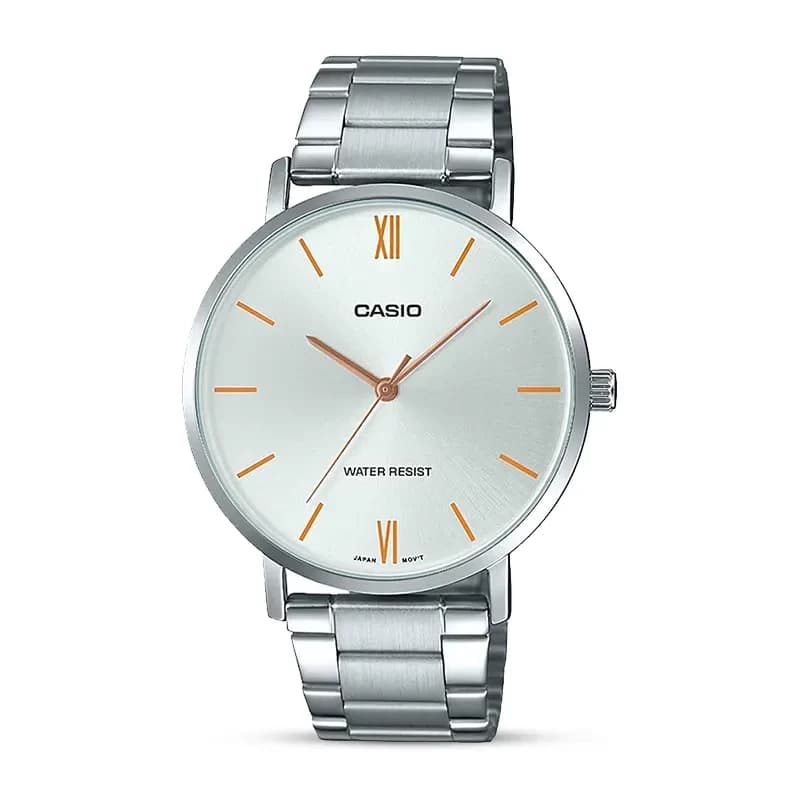 Casio Enticer MTP-VT01D-7BUDF Silver Dial Men's Watch
