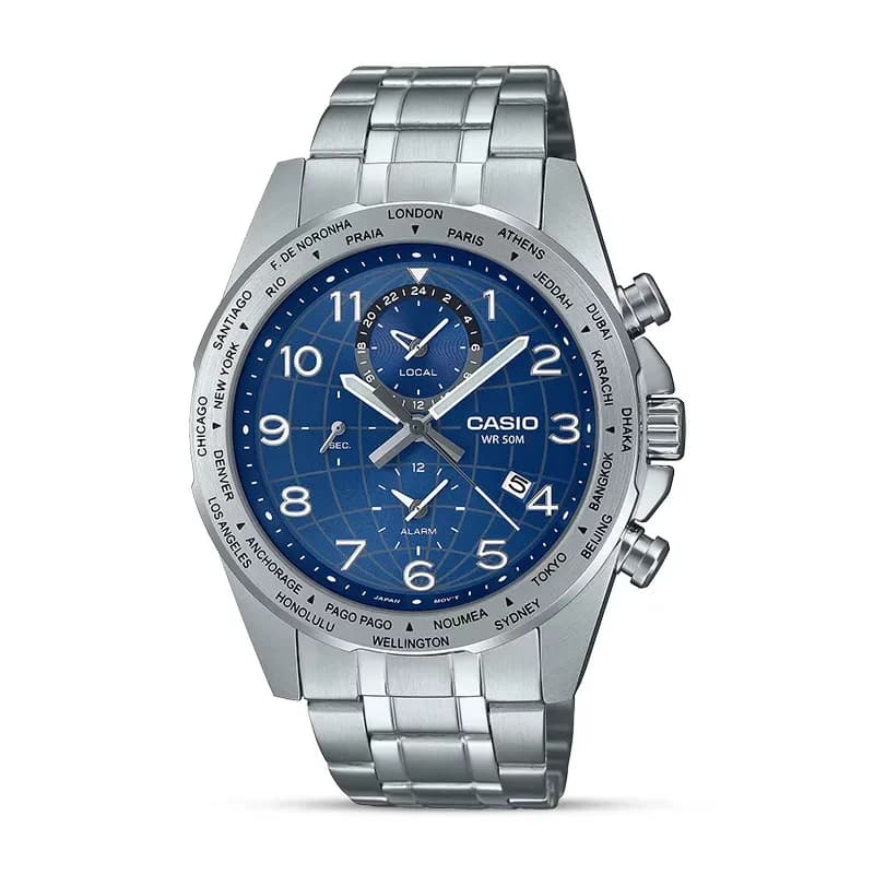 Casio Enticer MTP-W500D-2AVDF Blue Dial Men's Watch