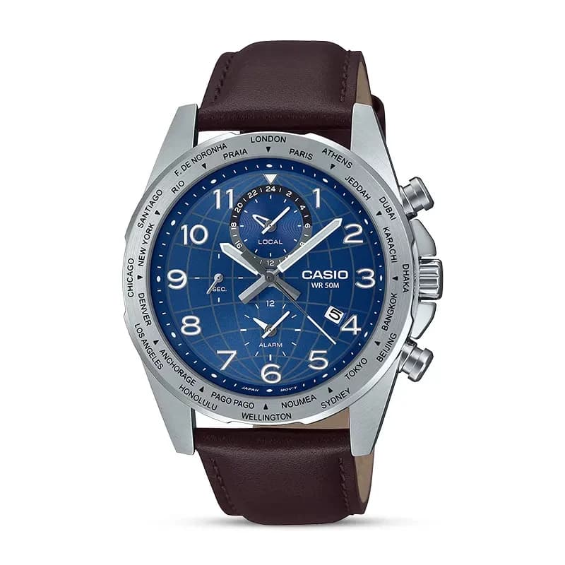 Casio Enticer MTP-W500L-2AV Blue Dial Men's Watch