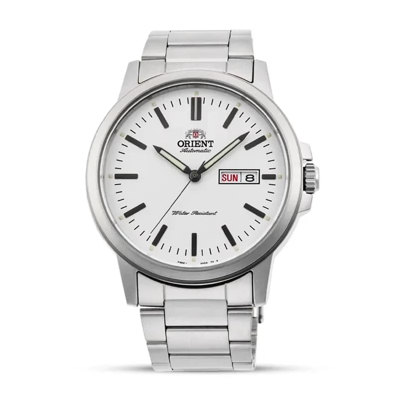 Orient Contemporary Day-Date White Dial Automatic Men's Watch | RA-AA0C03S