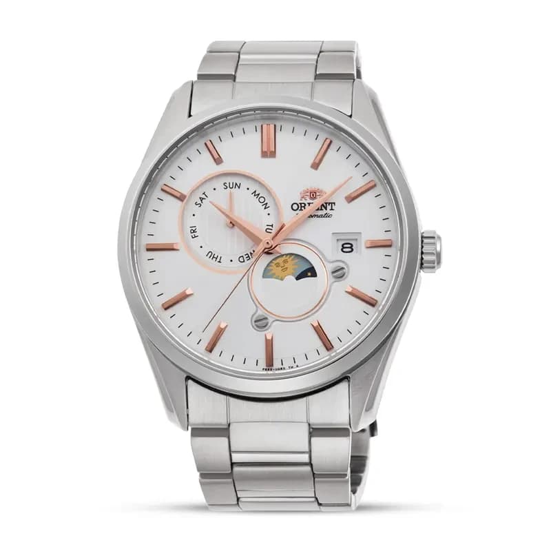 Orient Stretto Day & Night White Dial Automatic Men's Watch | RA-AK0306S