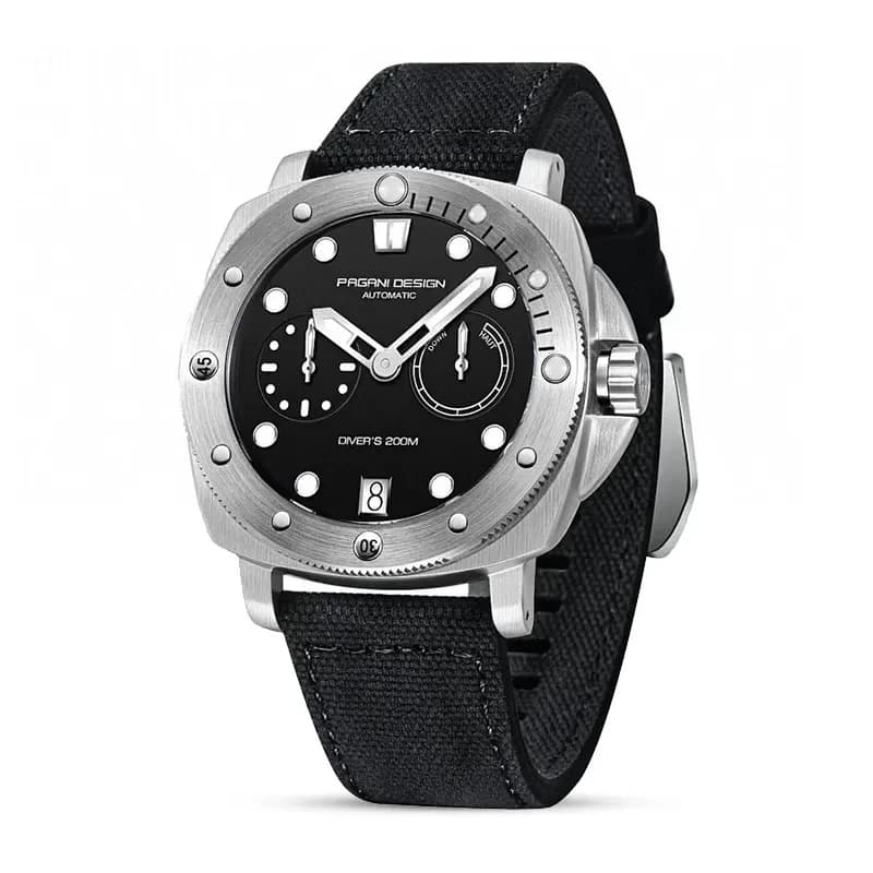Pagani Design PD-1767 Diver's 200M Automatic Black Men's Watch