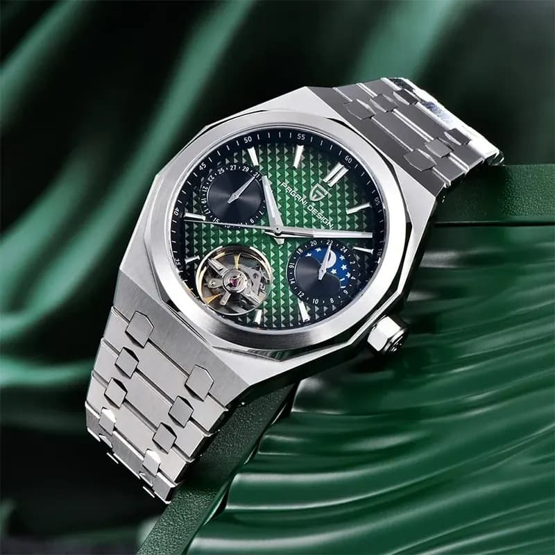 Pagani Design Royal Oak Open Heart Green Dial Automatic Men's Watch | PD-YS036