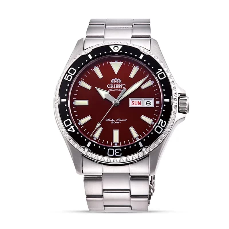 Orient Kamasu Automatic Maroon Dial Men's Watch | RA-AA0003R19B