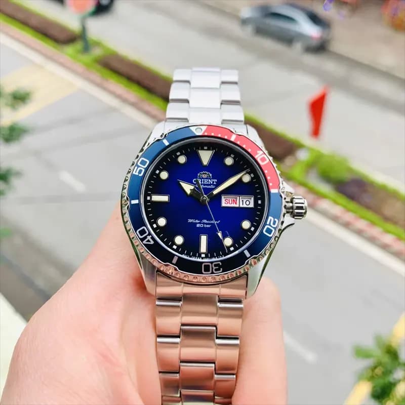 Orient Kamasu II Blue Dial Pepsi Bezel Men's Watch | RA-AA0812L19B secondary view