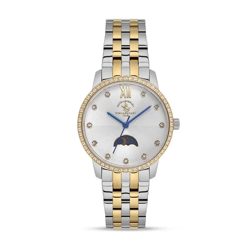 Santa Barbara Polo & Racquet Club Silver Dial Ladies Watch | SB.1.10638-3