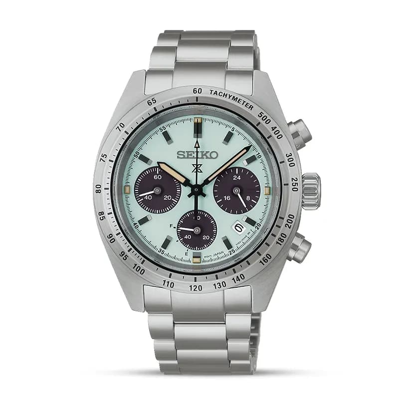 Seiko Prospex Speedtimer Light Blue Sandblast Dial Solar Men’s Watch | SSC965P1