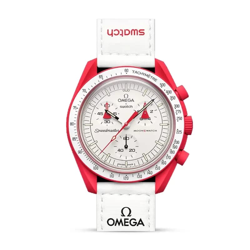 Omega x Swatch Mission to Mars Bioceramic Moonswatch | SO33R100