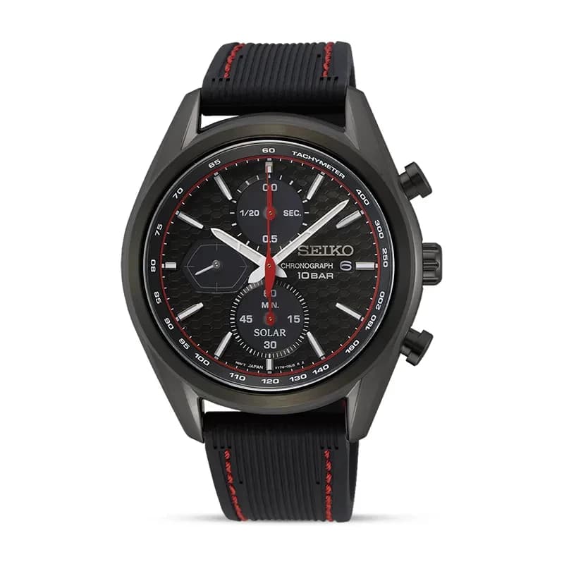 Seiko Solar Chronograph Black Dial Men’s Watch | SSC777P1