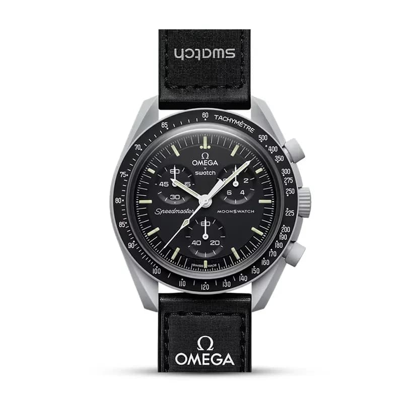 Omega x Swatch Mission To The Moon Bioceramic Men's Watch | S033M100